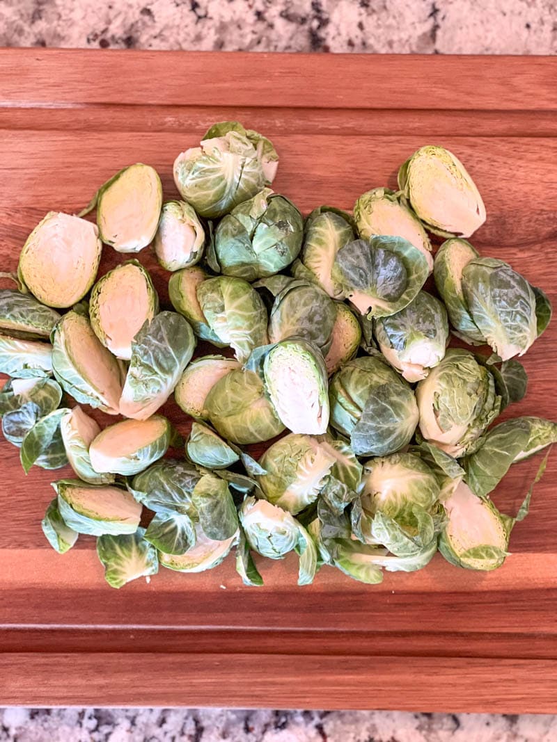 Chopped brussels sprouts